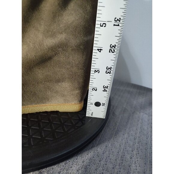 STUART WEITZMAN Women's Greater Combat Platform Hiker Boots Olive Green Suede No - Picture 10 of 16